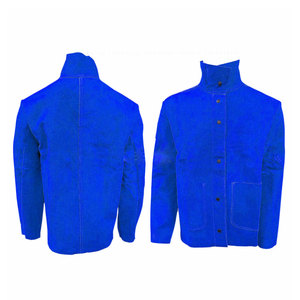 เสื้อแจ็คเก็ตทำงาน M.BAANI LEATHER INDUSTRY สีน้ำเงิน แขนยาว ป้องกันรังสี กันน้ำ กันไฟ ทนความร้อนได้ถึง 500 องศาเซลเซียส เพื่อความปลอดภัย - Product Image 5