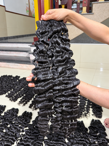 Extensiones de Cabello Humano Vietnamita al por Mayor, Rizado Birmano, Negro Natural, Rizos Voluminosos, Trama de Cabello - Product Image 2