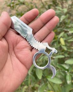 Venta caliente personalizado de los hombres de una sola hoja de acero inoxidable recto maquinilla de afeitar anillo dedo accesible depilación hoja de afeitar - Product Image 5