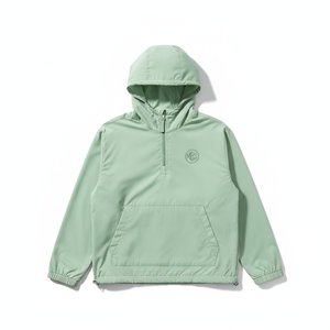 Wholesale Custom Logo Lightweight Windbreaker <b>Jacket</b> <b>Half</b> <b>Zip</b> Pullover Hooded Water Resistant Outdoor Sportswear Unisex Coat - Product Image 6