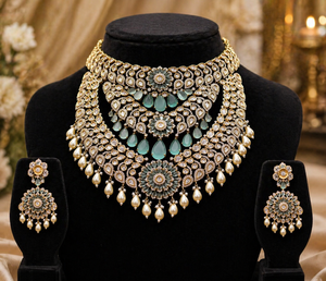 New European American Opening Collar Style Flower Design Copper Zircon 18K Gold Plated Strand Necklace Luxury Ball Dress Party - Product Image 2