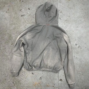 Sudadera con Capucha de Alta Calidad 100% Algodón, Corte Holgado, para Hombre, Personalizada, Estilo Vintage Desgastado, con Estampado Lavado Ácido y Bordado - Product Image 5