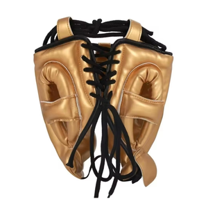 Protector de Cabeza de Boxeo PU Dorado, Equipo de Protección para Entrenamiento, Ajuste Ajustable para Todas las Estaciones - Product Image 3