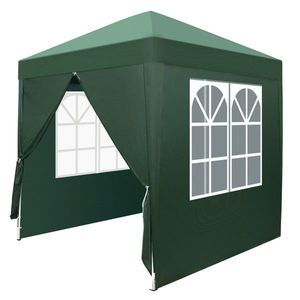 Practical 2x2m Camping Tent with Two Doors and Two Windows Right Angle Folding Design Green Waterproof - Product Image 1