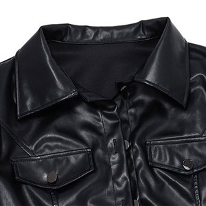 Wholesale Fashion Women Genuine Leather <b>Jacket</b> Satin Waterproof Windproof High Quality Breathable - Product Image 4