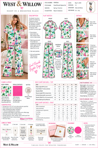 Ensemble de pyjama en bambou tissé imprimé à manches courtes pour femme, vêtements de nuit printemps-été, confortable, longueur intégrale, viscose tissée - Product Image 2