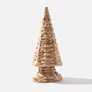 Pencil christmas <b>tree</b> small size <b>tabletop</b> decor center pieces handbraided water hyacinth <b>trees</b> - Product Image 5