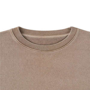 Sweat-shirt surdimensionné pour femme en coton 100 %, col rond, avec logo 3D premium, vente en gros, modèle vierge, best-seller - Product Image 2