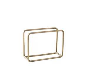 Porte-serviettes décoratif en forme de cœur doré, support à mouchoirs en métal, finition laiton de luxe, organisateur de papier de table pour événements festifs - Product Image 5