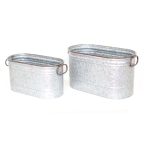 Rustic Metal Beverage Ice Bucket for <b>Barbecue</b> Parties Weddings and Home Gatherings - Product Image 1