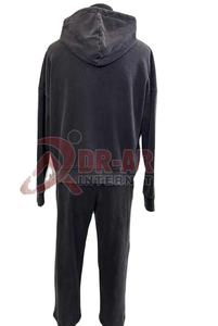 OEM 2025 Ensemble de pantalons de survêtement et sweat à capuche en chenille lourd graphique personnalisé 2 pièces délavés à l'acide et cousus pour l'hiver - Product Image 3