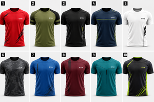 เสื้อยืดผู้ชาย DZ 7449 ผ้าฝ้าย 100% น้ำหนัก 260 กรัม ย้อมเส้นด้าย ทรงหลวม ใส่สบาย สปอร์ต ผ้าเจอร์ซีย์ พิมพ์ลายดิจิตอล ดีไซน์เรียบ IS SA ACHA BANA - Product Image 2