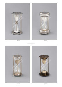 Sablier moderne fait main avec sable blanc et métal pour mariage, anniversaire, hôtel, bureau, décoration de la maison, cadeau - Product Image 4