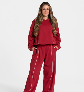 Conjunto de Sudadera con Capucha y Cremallera para Mujer, Tallas Grandes, 100% Algodón, Ropa de Calle, Prenda Exterior - Product Image 3