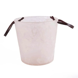 Seau à glace cylindrique en résine haut de gamme pour bouteilles de vin, support à vin en résine, design de seau à glace pour champagne - Product Image 5