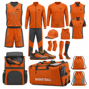 Kits de basketball respirants en polyester de haute qualité, personnalisables avec logo, dernière conception, prix de gros abordable, marque privée, différents modèles - Product Image 1