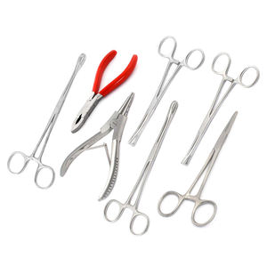 Ensemble d'outils de perçage corporel manuels réutilisables en acier inoxydable allemand de qualité supérieure, classe I, certifiés CE, garantie 1 an - Product Image 1