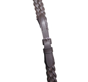 Rênes en cuir de buffle tressées avec stoppeurs, accessoires pour chevaux, équipement d'équitation - Product Image 4