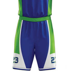 Ensemble de shorts de basket-ball pour adultes personnalisables à séchage rapide, design réversible, vêtements de sport respirants, nom, numéro et logo personnalisés - Product Image 4