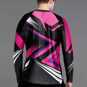 Camiseta de Manga Larga para Hombre, Corte Regular, Ligera, 220 Gramos, Transpirable, Ecológica, Diseño de Impresión por Sublimación - Product Image 4