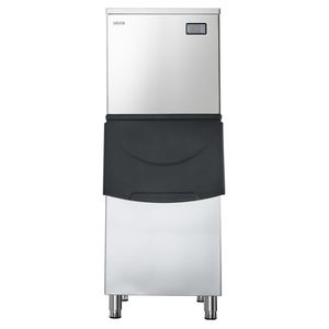 Macchina per il Ghiaccio Commerciale in Acciaio Inox con Autopulizia, Produzione 450 LBS/24H, Contenitore di Stoccaggio da 250 LBS - Product Image 1