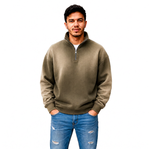 Fabricante de Ropa Personalizada para Hombre: Sudadera con Cierre de Cremallera, Estilo Urbano, Venta al por Mayor, Marca Privada, OEM - Product Image 2