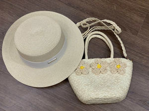 Chapeau de paille souple tendance Vietnam 2025 pour femme, élégant avec nœud, motif uni, toutes saisons, voyage, cyclisme, décontracté - Product Image 6