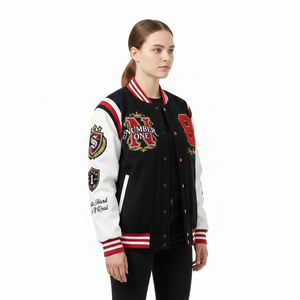 Chaqueta de Béisbol Americana Bordada con Toalla, Talla Grande, Estilo Holgado, Marca de Moda 2025 para Hombre - Product Image 2