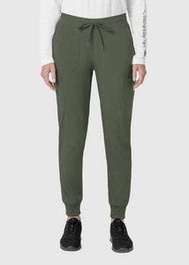 Women's Scrub Jogger <b>Pants</b> Elastic Waist <b>Cargo</b> Pocket Stretch Nursing Uniform Bottom <b>Cuffed</b> Ankle Medical Workwear Wholesale - Product Image 4