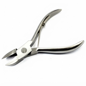 Coupe-ongles professionnel en acier inoxydable à mâchoires larges pour pédicure, avec manche long et courbé - Product Image 6