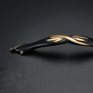 Nouvelles poignées de meuble en alliage de zinc, style moderne, nickel brossé doré, pour chambre, salon, entrepôt, hôtel, entrée extérieure - Product Image 2