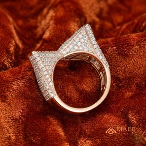 Moissanite <b>Ring</b> <b>Mens</b> Luxury Crown Statement <b>Ring</b> Baguette Stone Fashion Jewelry Gift <b>for</b> <b>Men</b> Premium Everyday Style - Product Image 4