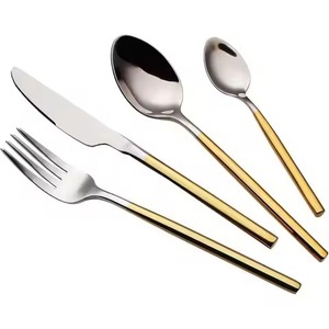 Kitchen Setup Metal <b>Spoon</b> And Fork Set Cutlery Set For Dining <b>Table</b> Dinner Service - Product Image 3