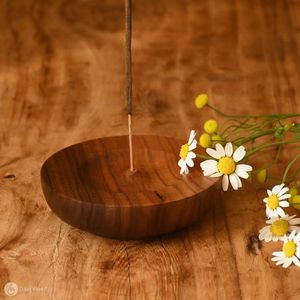 Modern <b>Rustic</b> Wooden Hand-made Eco-Friendly 100% Natural Incense Holder Stick Burner Ash Catcher Homes <b>Offices</b> Aromatherapy Zen - Product Image 5
