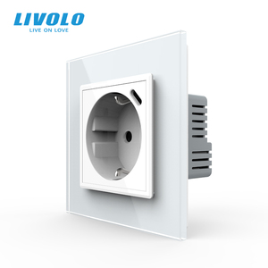 <span class=keywords><strong>Enchufe</strong></span> Europeo <span class=keywords><strong>Livolo</strong></span> con Panel de Vidrio de Lujo, Estándar Europeo, con Carga Rápida Tipo-C de 18W de Alta Potencia - Product Image 2
