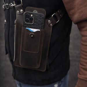 กระเป๋าหนังสะพายข้างแบบ Holster พร้อมซิปคุณภาพสูง สายสะพายไหล่ปรับได้ วัสดุเนื้อนุ่ม ช่องใส่ของหลายช่อง เหมาะสำหรับกิจกรรมกลางแจ้ง - Product Image 3