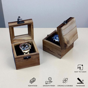 Caja de Madera para Relojes con Compartimento Extraíble, Elegante Estuche de Madera para Exhibición de Relojes para Regalos de AYAANS - Product Image 1