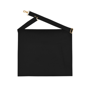 Tablier de Rite Écossais 4ème Degré Noir, Régalia Maçonnique avec Ruban Moiré et Couronne Brodé, Tablier Cérémonial Personnalisé pour Franc-Maçon - Product Image 2