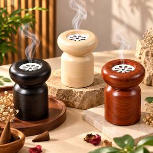 Brûleur de Bakhoor traditionnel en résine et bois, support Madkhan arabe, fait main, de qualité supérieure, vente en gros, accessoires pour la maison - Product Image 5