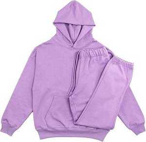 Conjunto Deportivo Unisex 100% Algodón, Sudadera con Capucha, Pantalones Deportivos con Cintura Elástica, Ropa Casual Estilo Otoño, Conjuntos Deportivos de Moda Urbana - Product Image 1