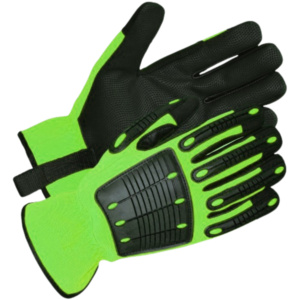 High Quality Construction Safety Gloves Amara Synthetic Leather Heat Resistant Fire Proof Reinforced Hand Arm Protection - Product Image 3