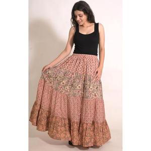 Boho Cotton <b>Patchwork</b> Long <b>Skirt</b> Handmade Printed Maxi <b>Skirt</b> Hippie Women's Clothing - Product Image 4