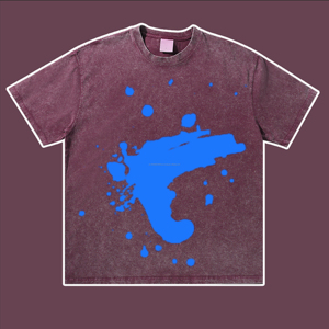 250 Gsm Heavyweight T <b>Shirts</b> Acid Wash Vintage Graphic Custom Dtg Print Logo Cotton 100% cotton, T-<b>shirt</b> for <b>men</b>, loose fit - Product Image 4