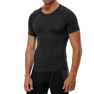 Camiseta de Algodón Lisa para Hombre, Cuello Redondo, Manga Corta, Cómoda, Ligera, Informal, Precio de Fábrica, Suministro al por Mayor - Product Image 1