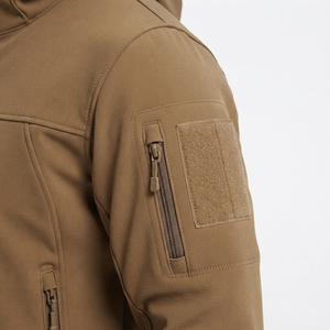 Custom Company logo Windproof Hiking Coat <b>Hooded</b> Outdoor Waterproof <b>Fleece</b> Soft shell Men Winter <b>Jackets</b> - Product Image 5