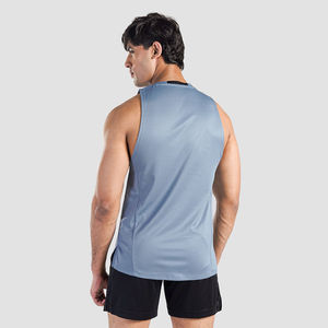 Camiseta sin mangas personalizable para hombre, cuello redondo, teñido anudado, 100% algodón, deportiva, de secado rápido, ecológica, antipilling, transpirable, ODM, privada - Product Image 5