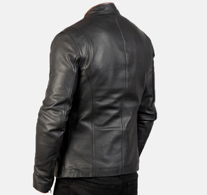 Chaqueta Bomber Ligera de Cuero Estilo Universitario para Hombre - Chaqueta Casual de Moda de Gamuza Real Clásica MA-1 para Otoño - Product Image 2
