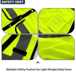 เสื้อกั๊กนิรภัยกันน้ำ Mangoes Fashion Hi-Viz ANSI Class 2 EN ISO 20471 Class 1 แบบ Bomber สั่งทำได้ - Product Image 6