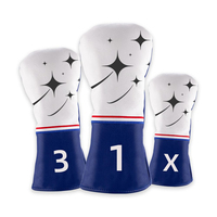 Housse de protection pour driver de golf en cuir PU personnalisé avec broderie et doublure en velours, qualité supérieure pour golfeurs