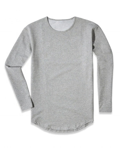 <b>Men's</b> 100% Organic Cotton Long Sleeve <b>Turtleneck</b> T-shirt <b>Men</b> Single Jersey Enzyme Wash Eco-Friendly Hot Selling <b>Men's</b> T-Shirt - Product Image 4